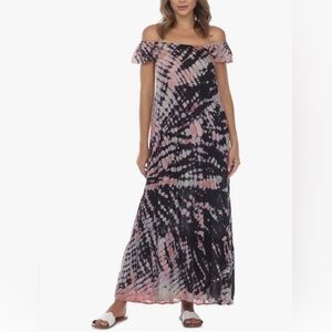 NWT Raviya Black and White Off-Shoulder Maxi Sundress
